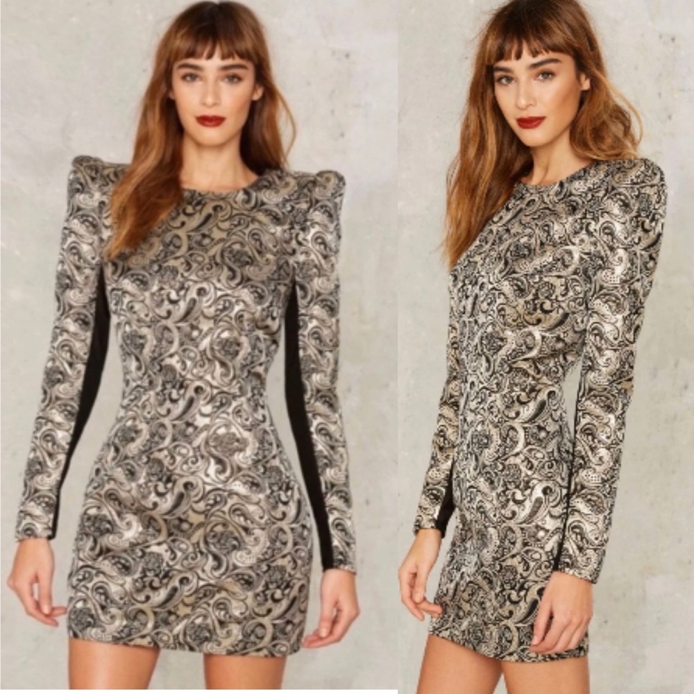 Nasty Gal - Constantine Jacquard Mini Dress